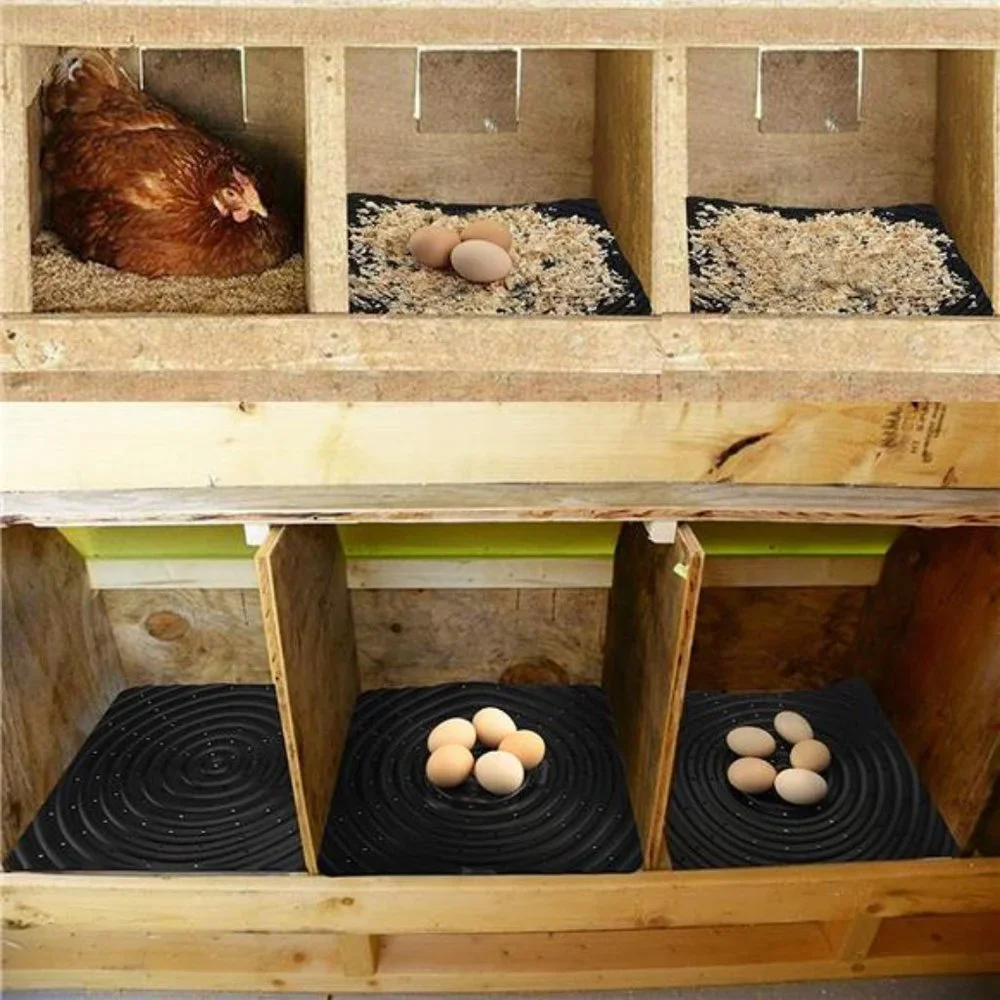 6 Pack Washable Nesting Pads Chicken Nesting Box for Chicken Coop, 13 x 12 inch